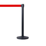 Royal Basic – Svart stolpe med rött band 3m