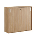 Skjutdörrskåp 120x40x107,5cm - Urban oak stomme och dörrar