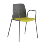 Stapelbar stol i plast med armstöd - Choice - Bild 2